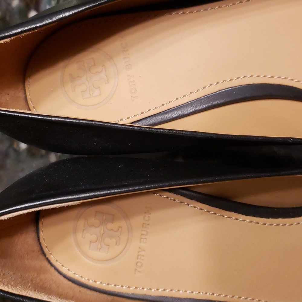 Tory Burch black block heels - Picture 3 of 6